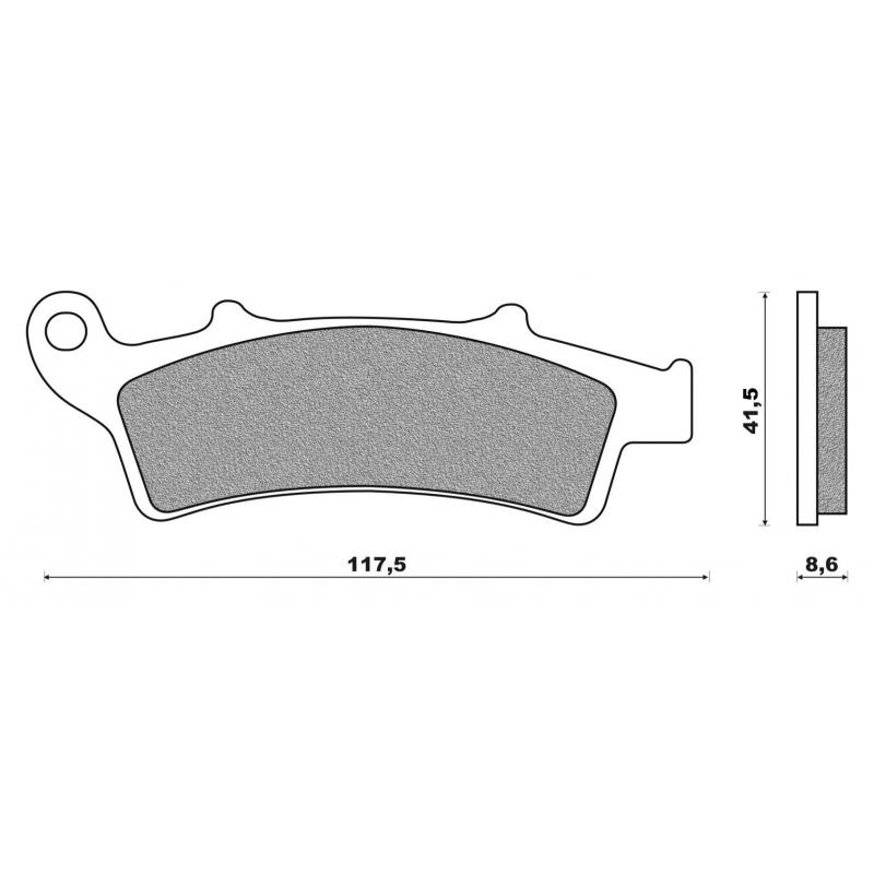 Plaquettes de frein Newfren FD0282SE pour Aprilia 125 Atlantic 03-12 /