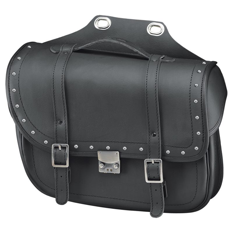 Sacoches latérales Held Cruiser Bullet Bag noir avec rivets