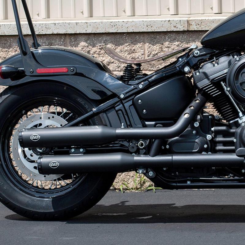 Silencieux S&S Cycle Grand National noir Harley Davidson FLFB 1745 Softail Fat Boy 18-19