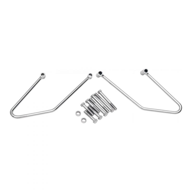 Supports de sacoches latérales Harley Davidson Dyna wide Glide chrome