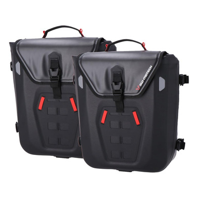 Sacoches latérales SW Motech Sysbag WP M noires supports SLC Kawasaki W800 Street / Cafe 18-25