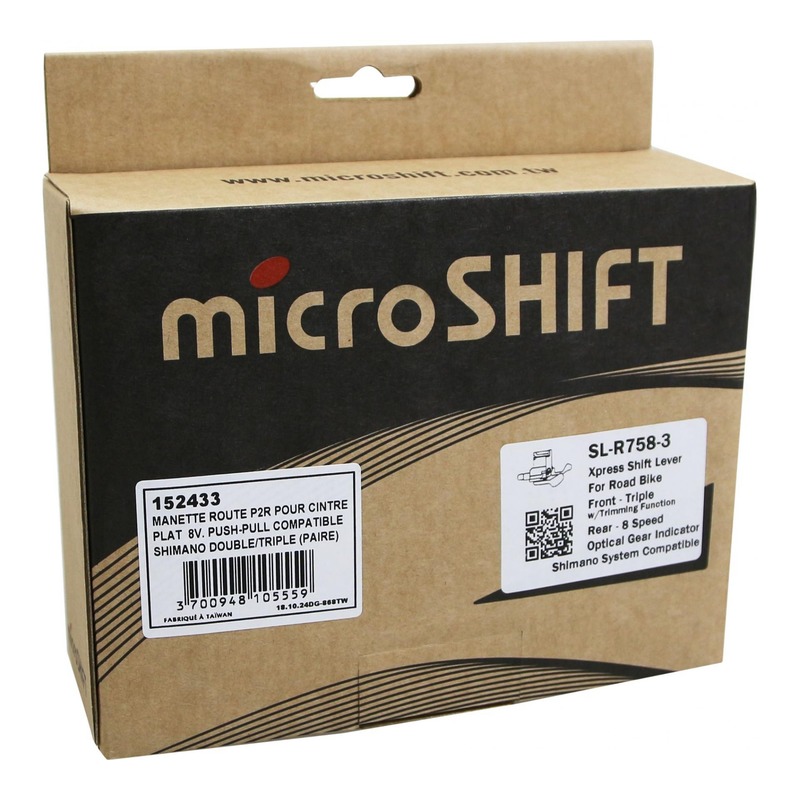 Paire de manettes Microshift à levier