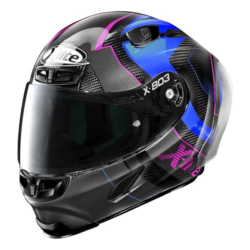 Casque intégral X-Lite X803 RS Ultra Carbon Tatanka carbone/bleu/fusc