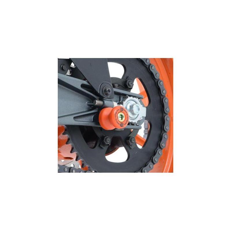 Tampons de bras oscillant R&G Racing blancs KTM RC 390 14-18