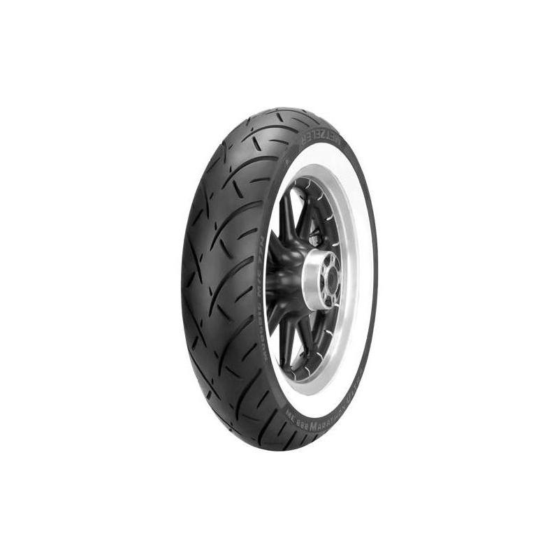 Pneu custom avant Metzeler ME 888 Marathon Ultra flancs blancs 120/70