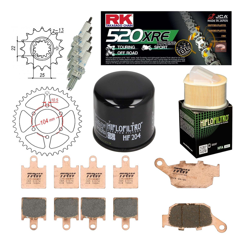 Kit entretien NF Prokit premium Kawasaki Z750R 2011