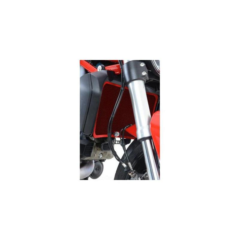 Protection de radiateur aluminium rouge R&G Racing Ducati Monster 1200
