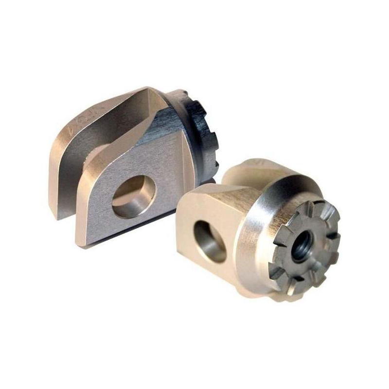 Adaptateurs de repose-pieds passager MFW réglables Triumph Daytona 95