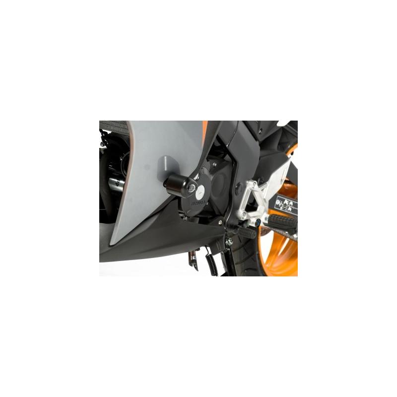 Tampons de protection R&G Racing Aero noir Honda CBR 125 R 11-17
