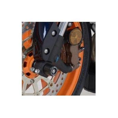 Tampons de protection de fourche R&G Racing noirs Ducati 848 08-10