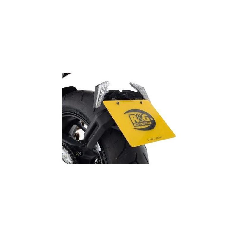 Support de plaque d’immatriculation R&G Racing noir MV Agusta Turismo Veloce 15-18