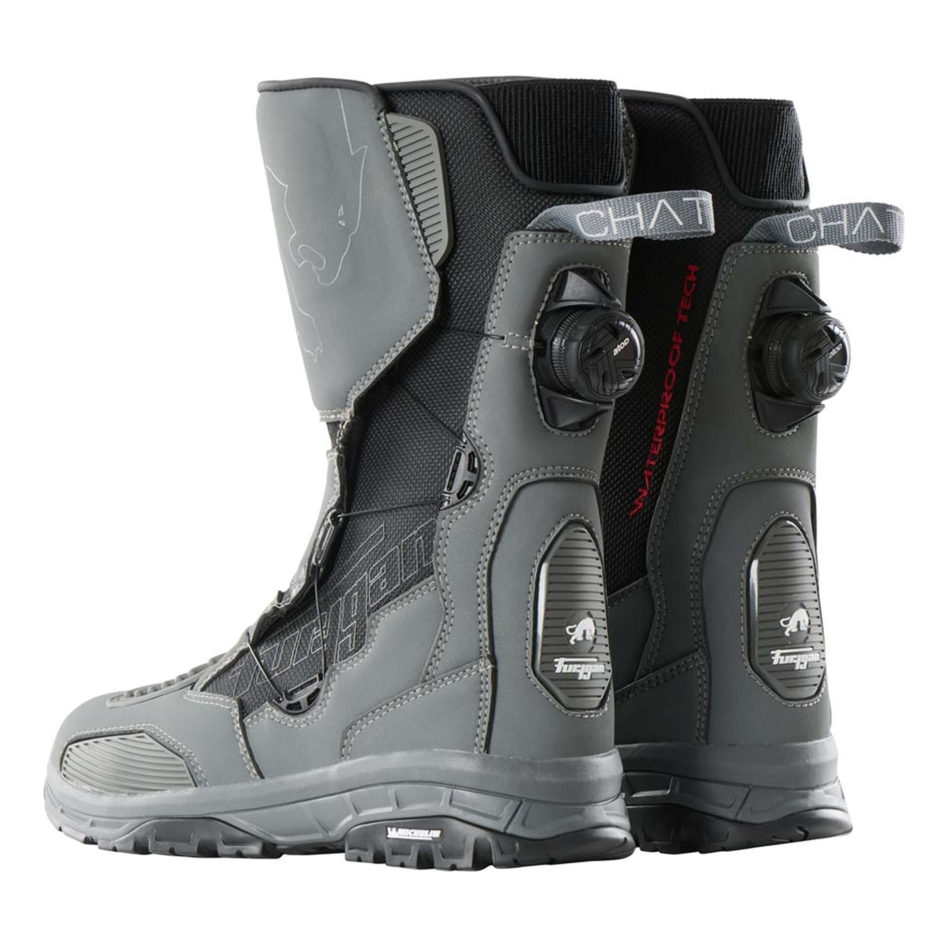 Bottes moto Furygan Chattan D3O gris/noir Équipement route sur