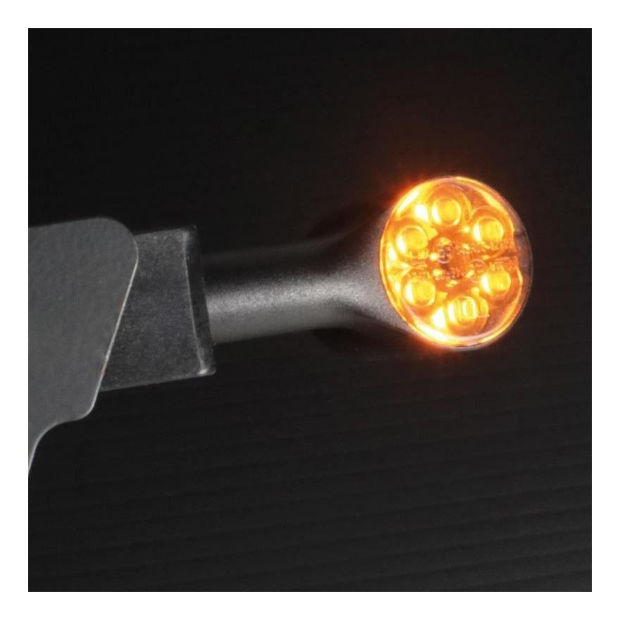 Kit De 2 Feux LED Bicolores Pour Moto - Clignotant, Stop Et Éclairage De Plaque - Étanche