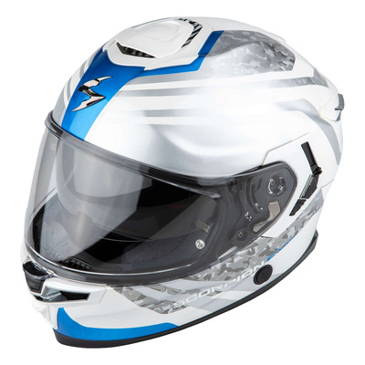 Casque intégral Scorpion EXO-GT SP Air Arten blanc/bleu