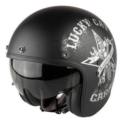 Casque jet Scorpion Belfast Evo Hangar noir/argent mat