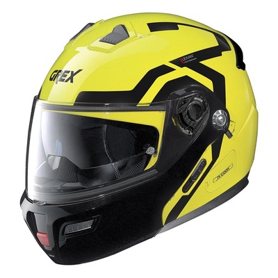 Casque modulable Grex G9.1 Evolve N-Com Crossroad Led jaune
