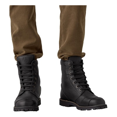 Gants cuir/textile Belstaff Hampsteap noir/noir - ??quipement route sur B?�canerie