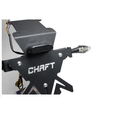 Clignotants LED Chaft Wanted avec feu stop noir/transparent