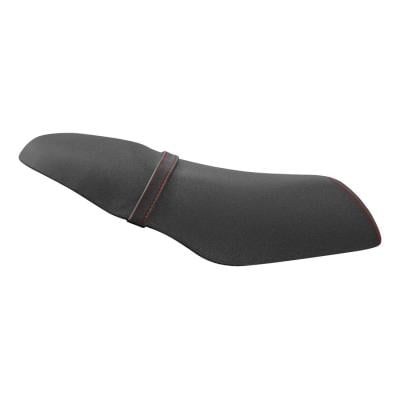 Couvre selle Piaggio ZIP 2T H2O 2006> Noire / Couture rouge (antidérapant)