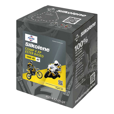 Huile moteur Silkolene Comp 4 10W40 XP 4 temps cube 4L