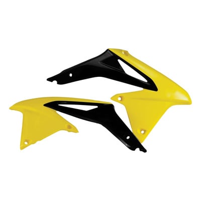 Ouïes de Radiateur ACERBIS Jaune / Noir - Suzuki 450 RMZ 08-17