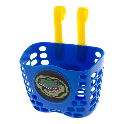 Panier vélo enfant crocodile plastique bleu