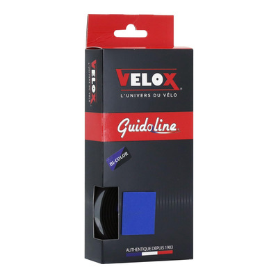 Ruban de cintre Velox Maxi Cork bicolor 2.5mm noir/bleu