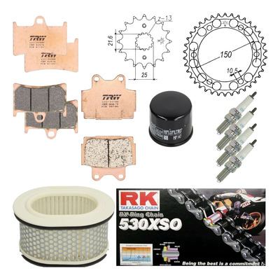 Kit entretien NF Prokit premium Yamaha FZS 600 Fazer 1998-03