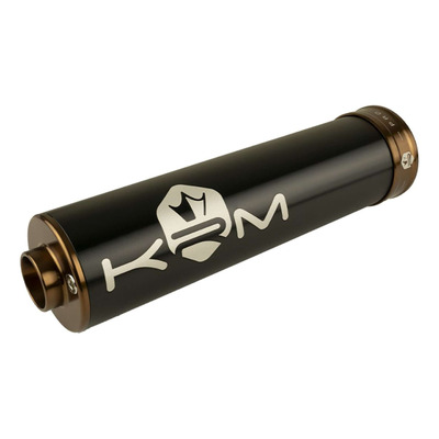 Silencieux d'échappement alu noir et bronze KRM Pro Ride 70-90cc