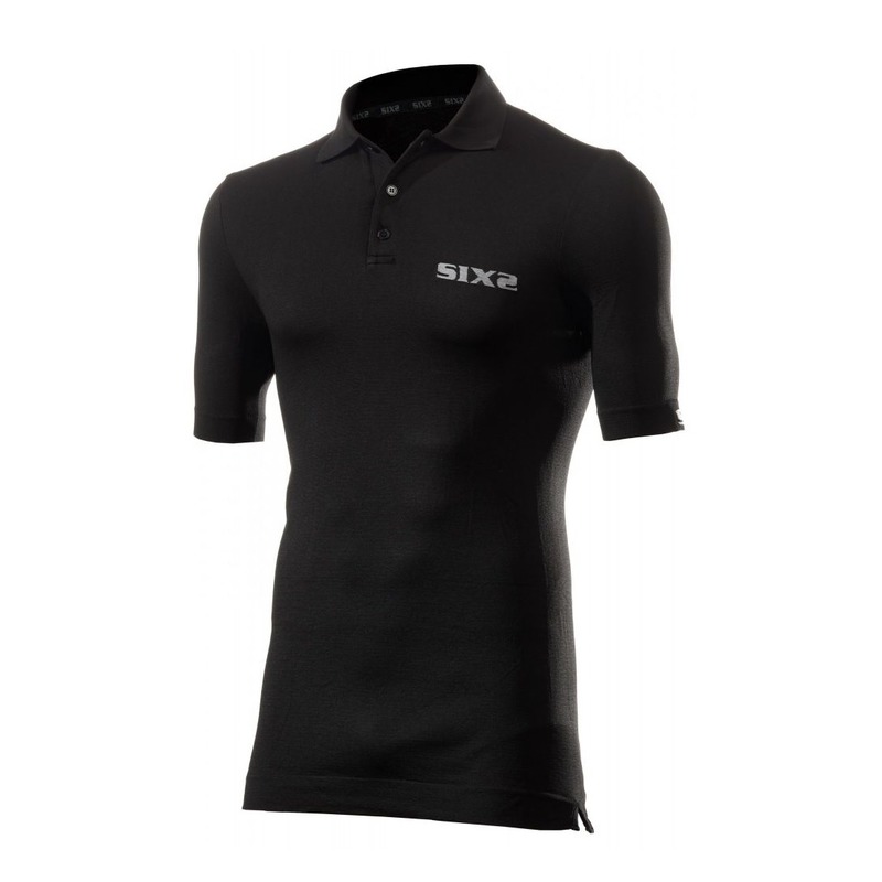 Polo mixte Sixs noir- L