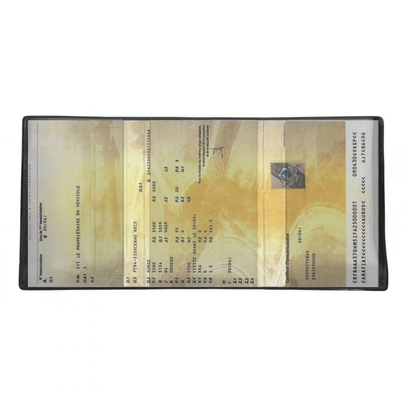 Porte documents (carte grise/ assurance) pour vespa avec logo GTR