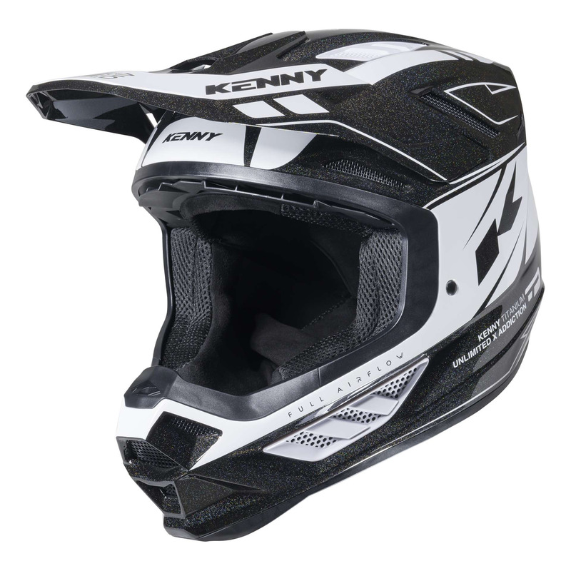 Casque cross Kenny Titanium Graphic chameleon/black