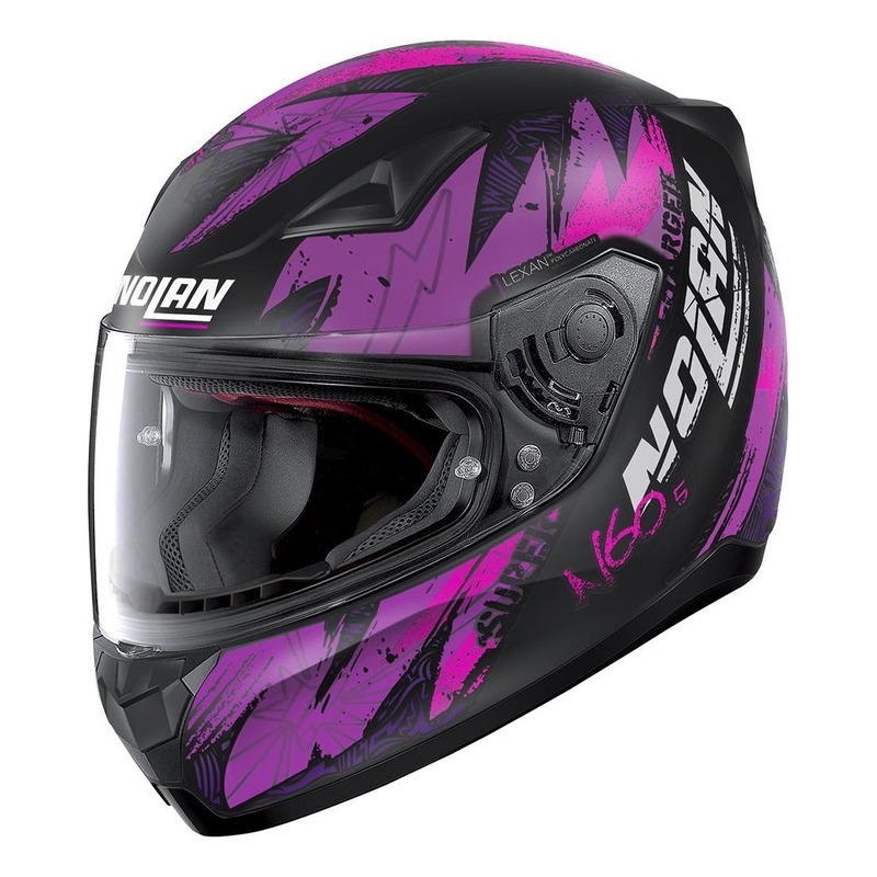 Casque intégral Nolan N60-5 Bounty Mat noir/violet/rose- 2XS