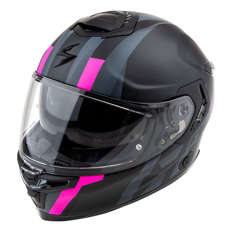 Casque intégral Scorpion Exo-GT SP Air Techlane noir mat/rose