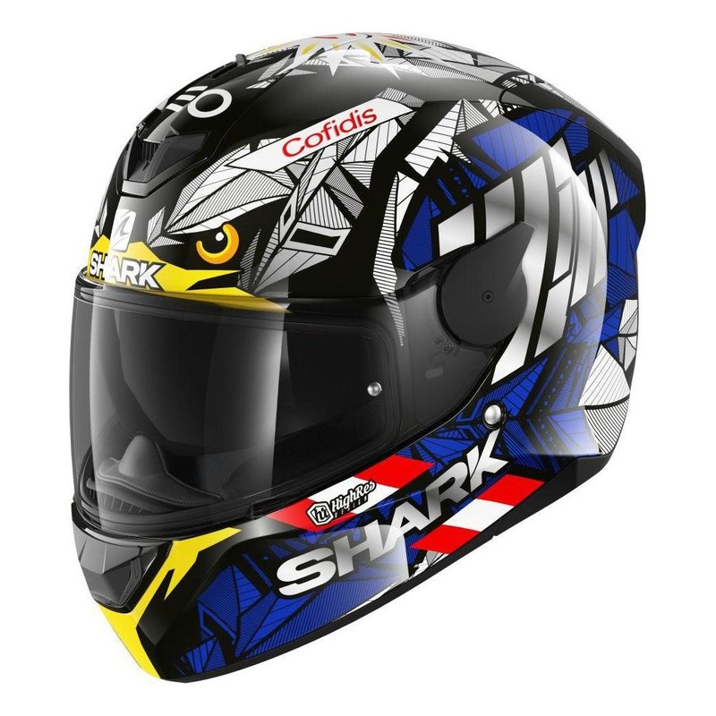 Casque intégral Shark D-Skwal 2 Réplica Oliveira Falcao noir/bleu/ro