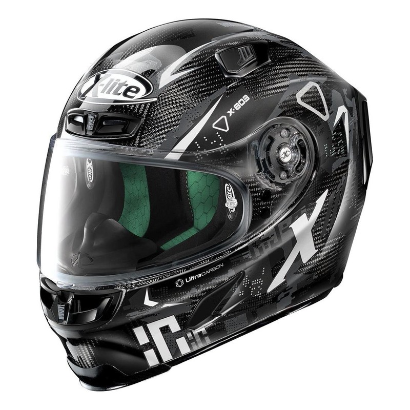 Casque intégral X-Lite X803 Ultra Carbon Darko blanc/carbone- 2XS