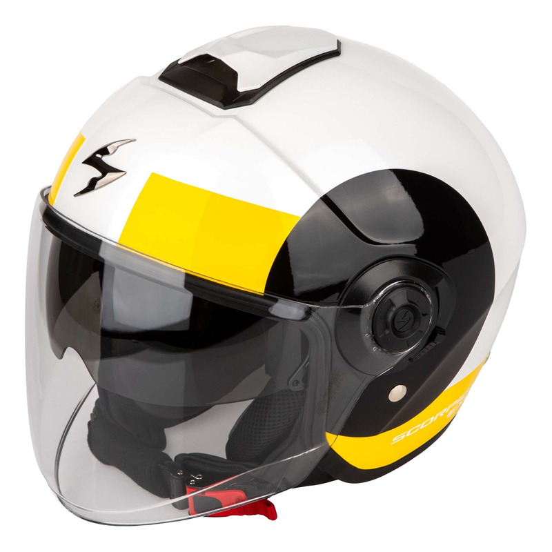 Casque jet Scorpion Exo-City II Sheer blanc/noir/jaune
