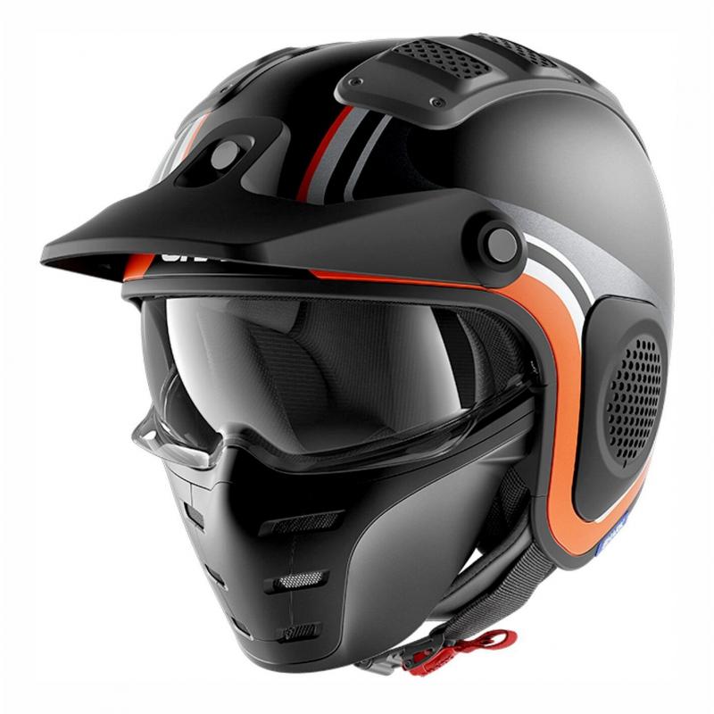 Casque jet Shark X-Drak Hister Mat anthracite/noir/orange- XS