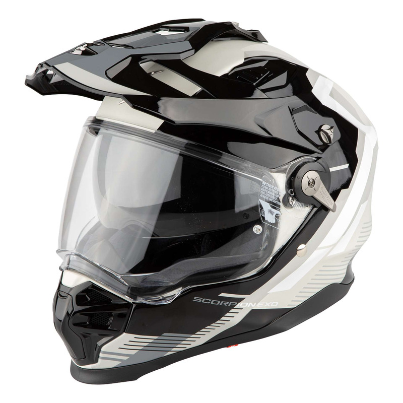 Casque Trail/Adventure Scorpion ADF-9000 Air Patrol noir/argent- M