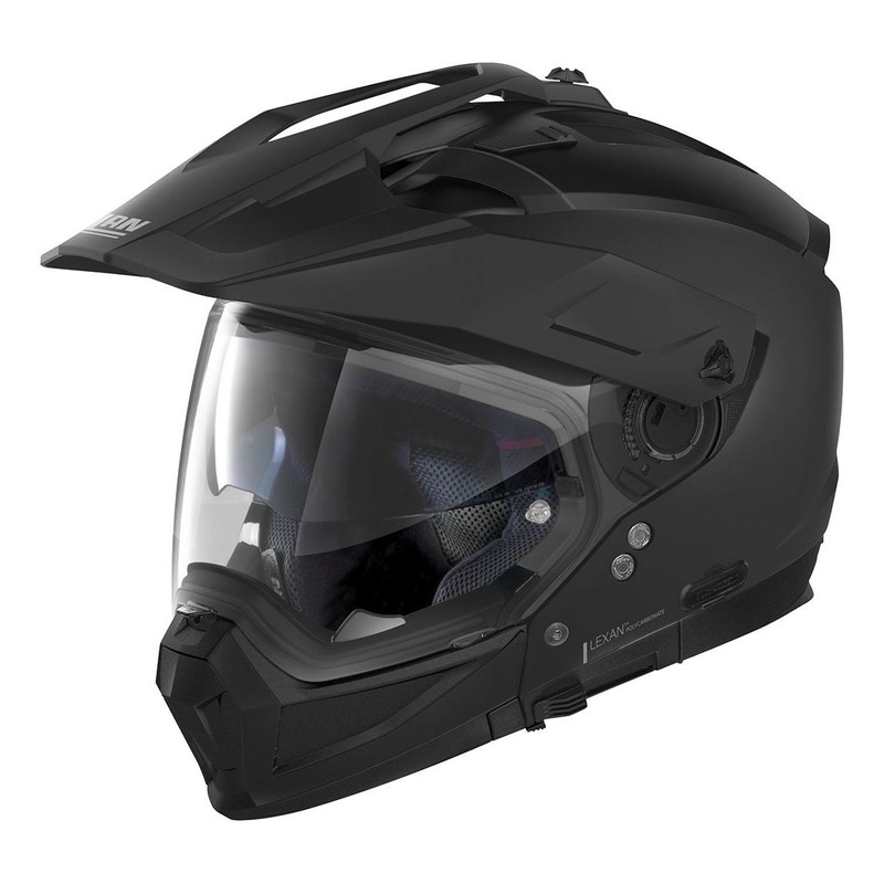 Casque trail transformable Nolan N70-2 X Classic N-Com Mat noir- 2XS