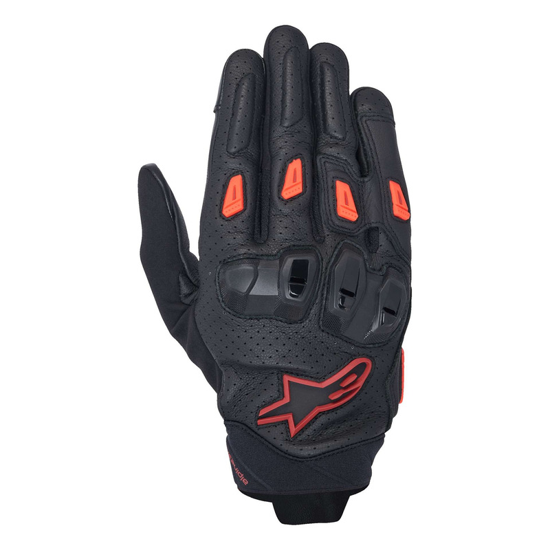 Gants cuir Alpinestars SP X 7 Air black/dark red/red fluo- S
