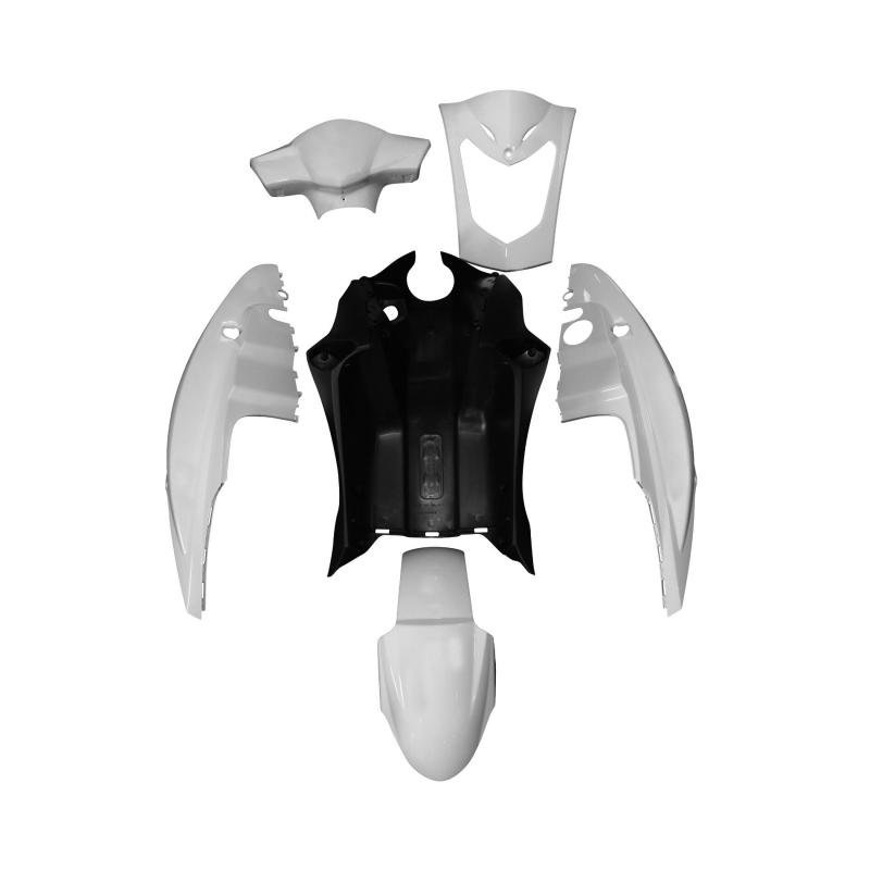 Kit carrosserie 6 pièces blanc brillant adaptable Agility