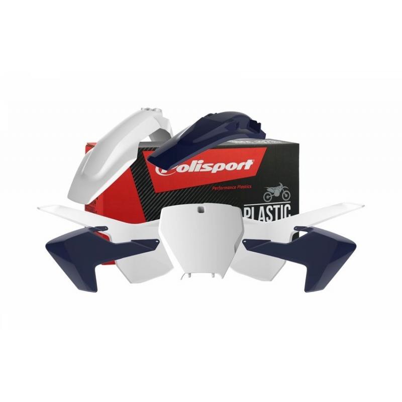 Kit plastique Polisport Husqvarna 450 FC 16-18 (blanc/bleu origine 16)