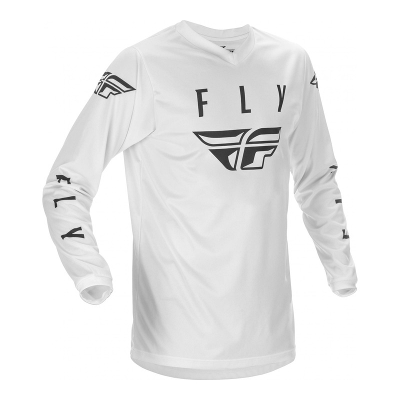 Maillot cross enfant Fly Racing Universal blanc