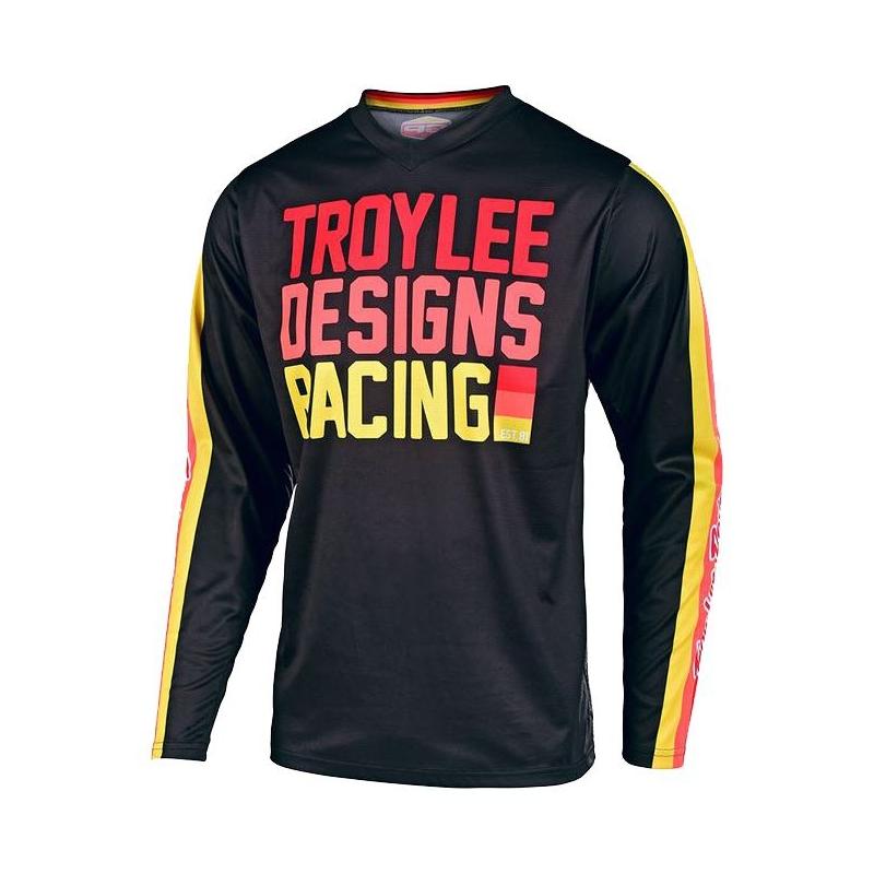 Maillot cross enfant Troy Lee Designs GP Premix 86 noir/jaune- YS