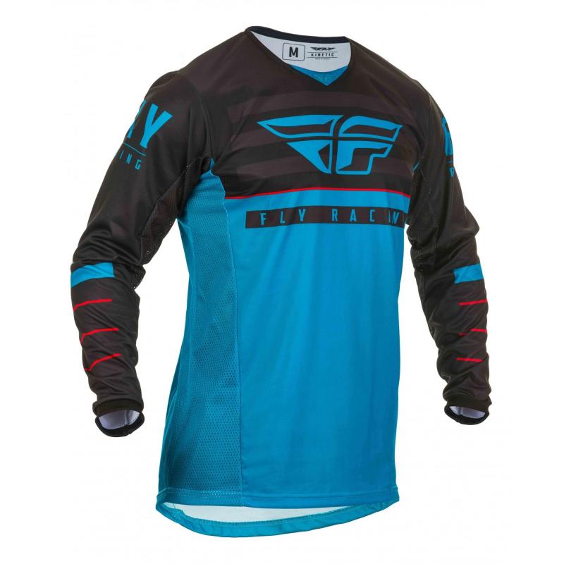 Maillot cross Fly Racing Kinetic K120 bleu/noir/rouge- L