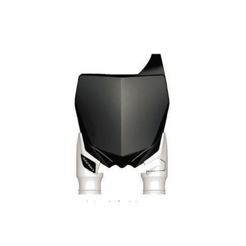 Plaque frontale Acerbis Raptor Yamaha 250/450 YZF 10-17 Noir/Blanc Brillant