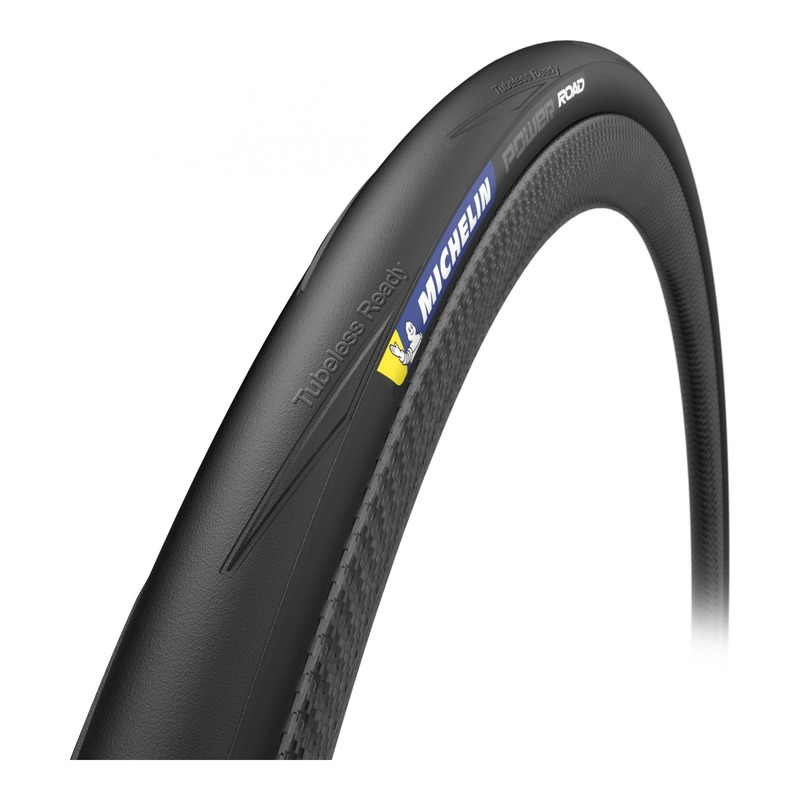 Pneu vélo route Michelin Power Road Tubeless Ready TS noir (700 x 28C