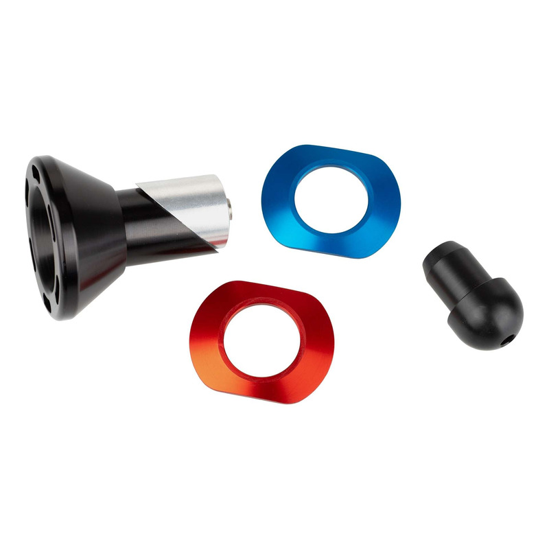 Protection d'axe de roue arrière noir/rouge Gilles Tooling BMW S 1000