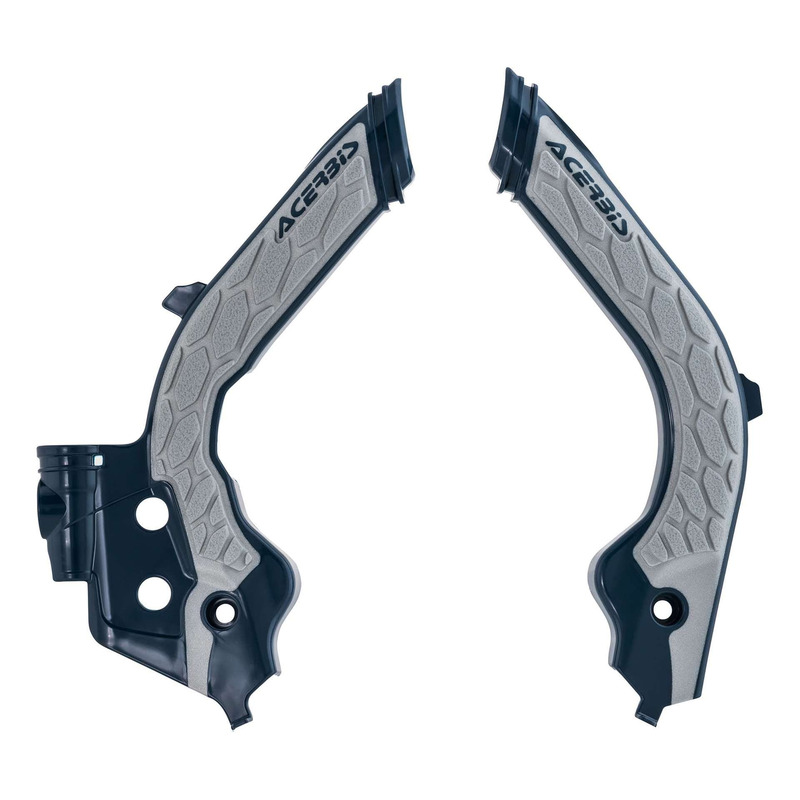 Protections de Cadre ACERBIS X-GRIP Bleu Nuit / Gris – Husqvarna FE / TE 20-23